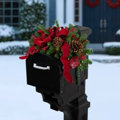 28" Pre-Lit Dorchester Pine Artificial Christmas Swag, Clear Lights