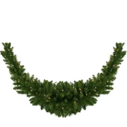 60" Pre-Lit Eastern Pine Artificial Christmas Swag - Clear Lights