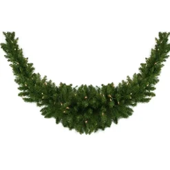 60" Pre-Lit Eastern Pine Artificial Christmas Swag - Clear Lights