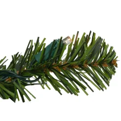 Pre-Lit Led Canadian Pine Artificial Christmas Wreath, 24-Inch, Clear Lights