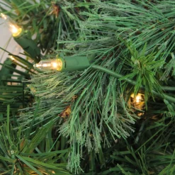 Pre-Lit Mixed Cashmere Pine Artificial Christmas Wreath - 24-Inch, Clear Lights