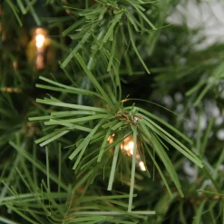 Pre-Lit Northern Frasier Fir Artificial Christmas Wreath - 24-Inch, Clear Lights
