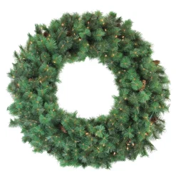 48" Pre-Lit Royal Oregon Pine Artificial Christmas Wreath - Clear Lights