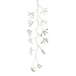 6' Pre-Lit White Bark Artificial Christmas Garland - Warm White Led Lights