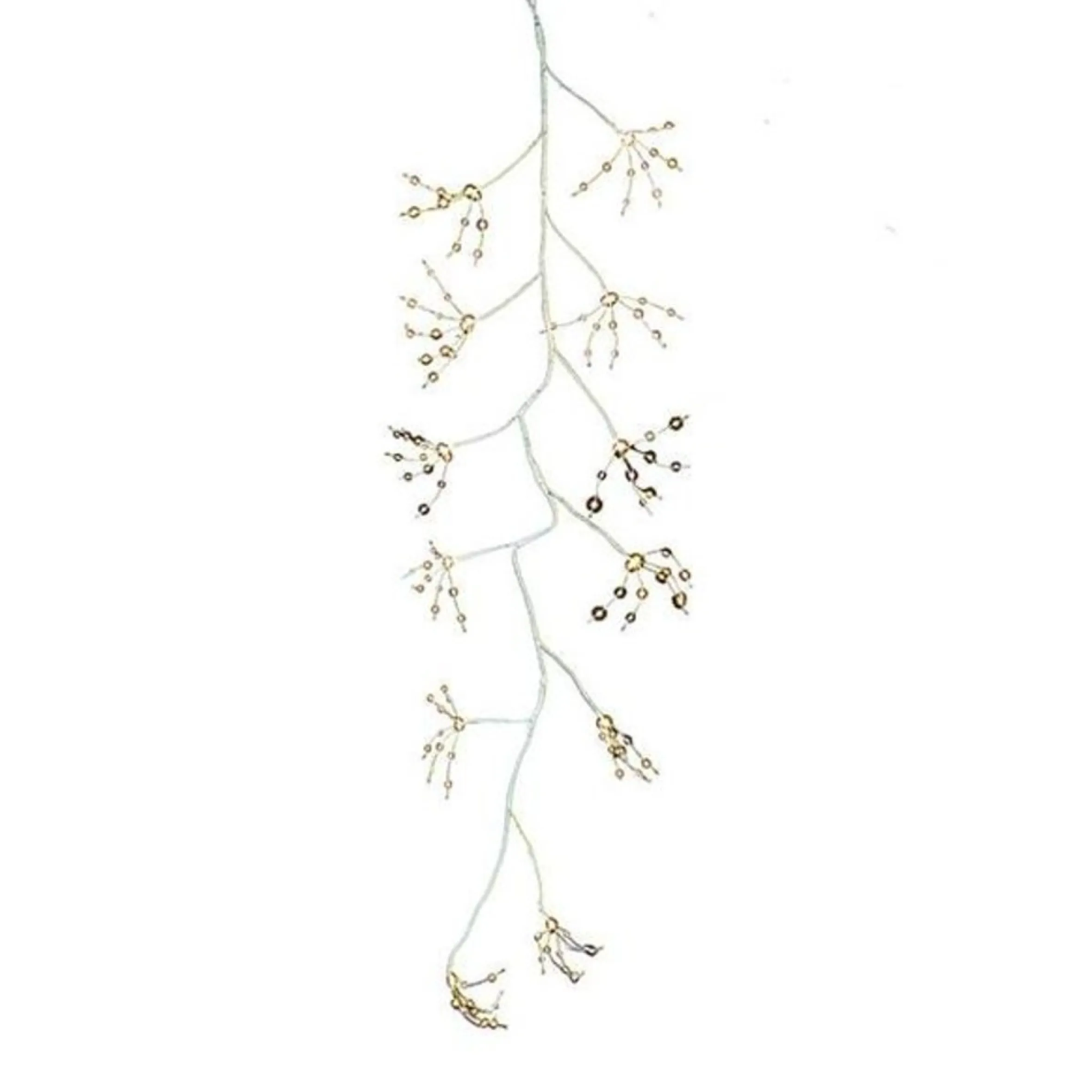 6' Pre-Lit White Bark Artificial Christmas Garland - Warm White Led Lights