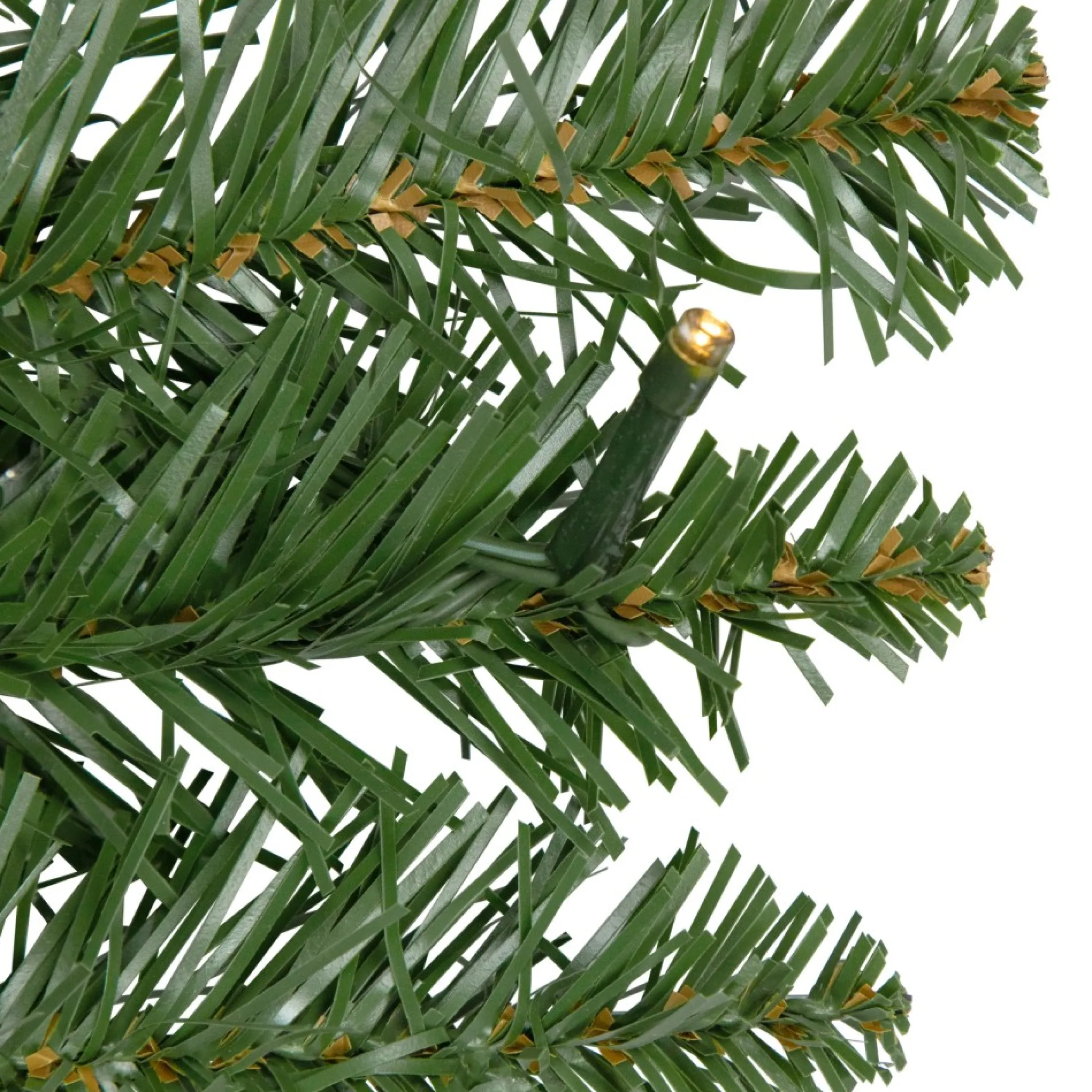 Pre-Lit Whitmire Pine Artificial Christmas Wreath - 24-Inch, Warm White Led Lights