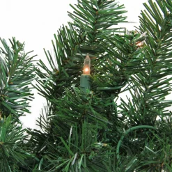 28 Pre-Lit Windsor Pine Artificial Christmas Swag - Clear Lights