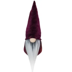 9" Purple Plum Standing Gnome Christmas Tabletop Decor