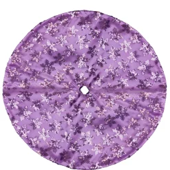 20" Purple Sequin Snowflake Mini Christmas Tree Skirt