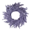 16" Purple Wisteria Flower Artificial Spring Wreath - Unlit