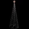 6' Red And Green Lighted Show Cone Christmas Tree Outdoor Decoration