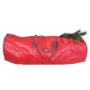 53" Red And Green Storage Bag For 7.5' Artificial Christmas Trees
