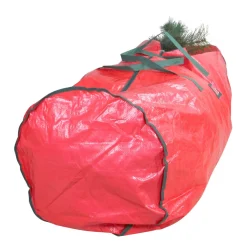 53" Red And Green Storage Bag For 7.5' Artificial Christmas Trees