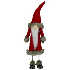 17" Red And White Santa Gnome Christmas Figurine