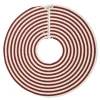 50" Red And White Woven Candy Cane Round Christmas Tree Skirt