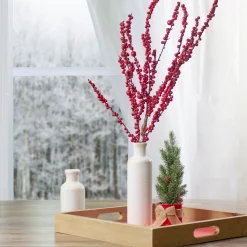 40" Red Berries Artificial Christmas Twig Spray