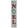 47.5" Red Buffalo Plaid Wooden Noel Christmas Wall Sign
