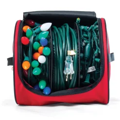 14" Red Christmas Lights Storage Reels Bag