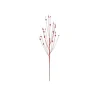 24" Red Flaming Glittered Retro Christmas Spray