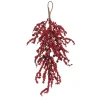 28" Red Merry Berry Christmas Teardrop Swag, Unlit
