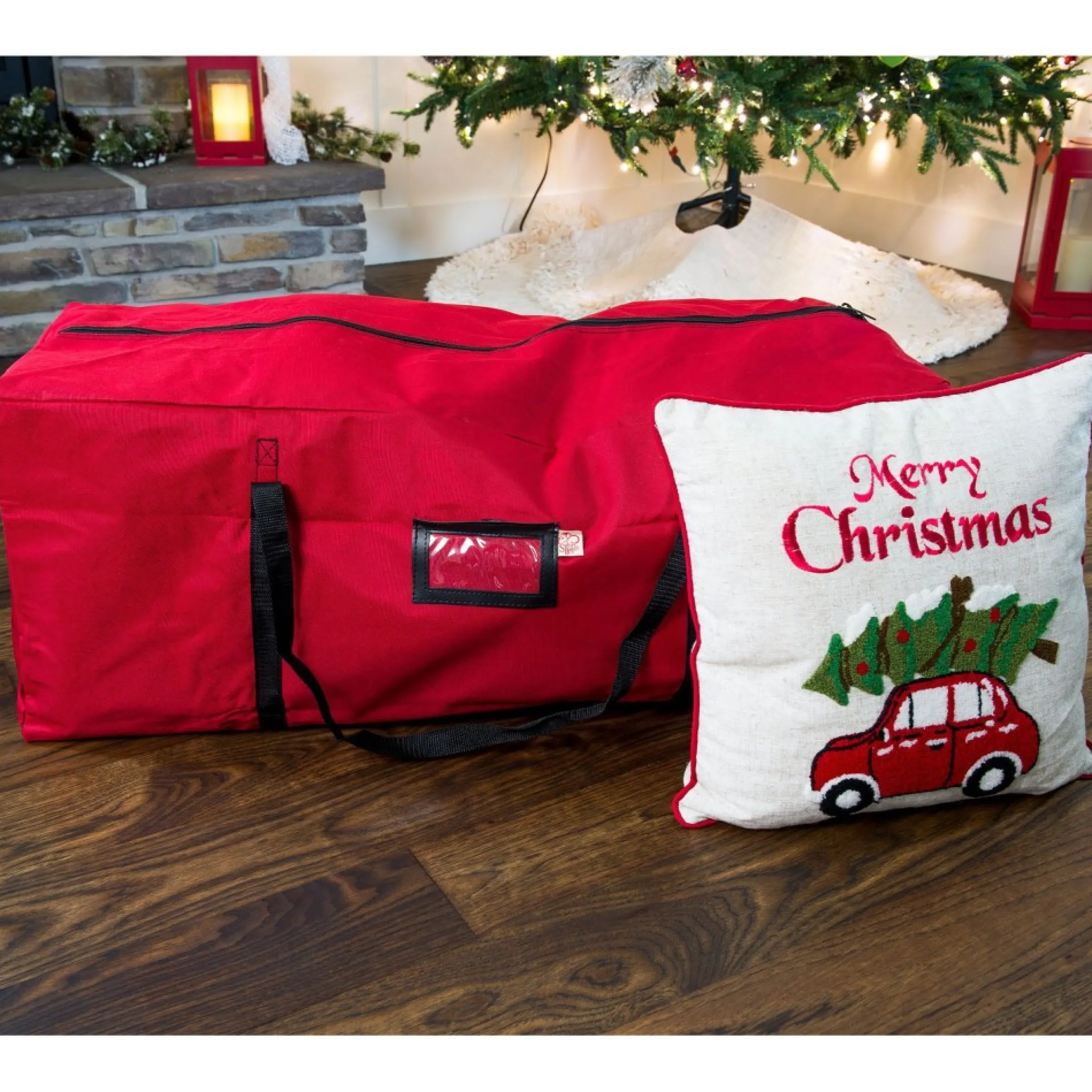 36" Red Multi Use Christmas Tree Storage Bag