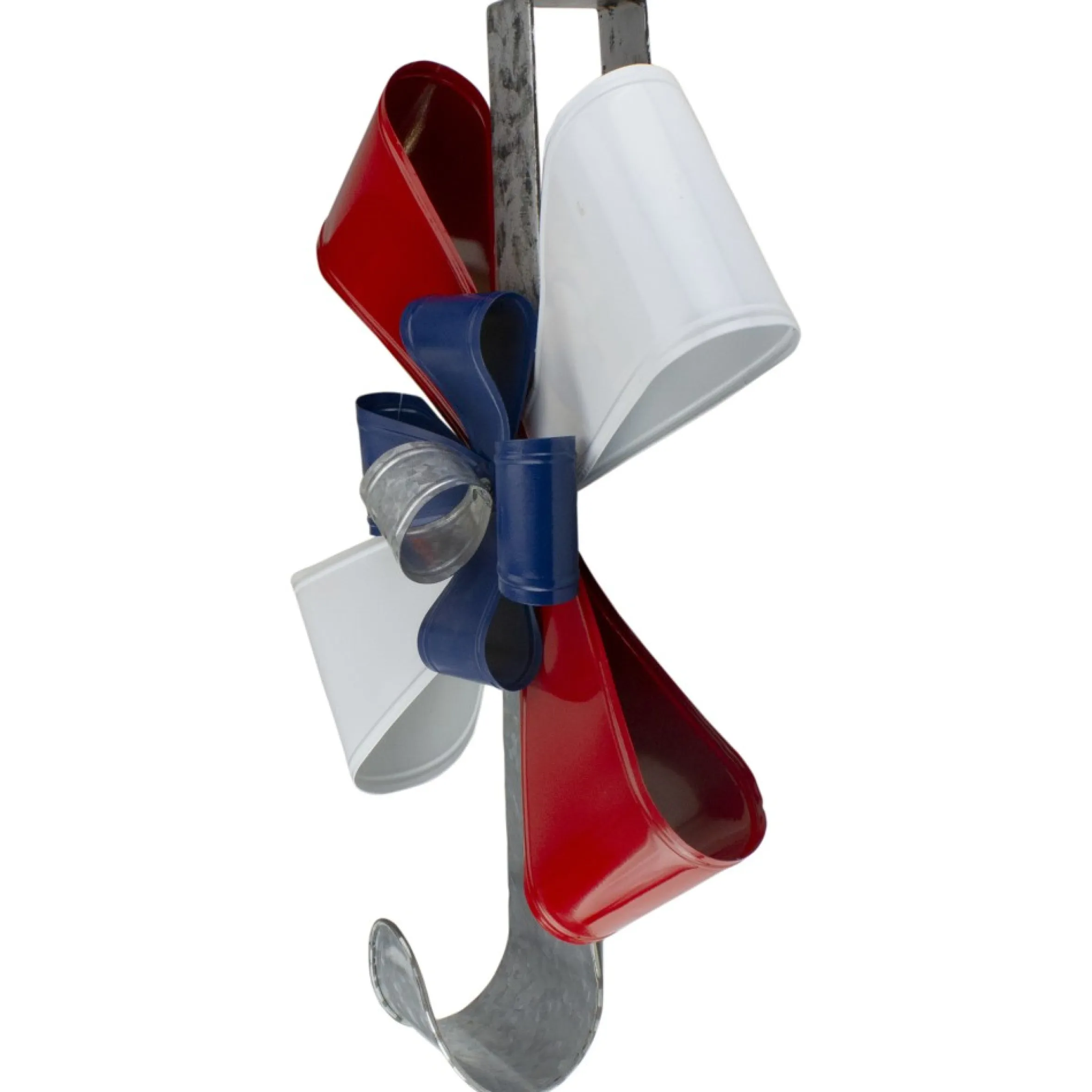 21.25" Red, White And Blue Christmas Wreath Hanger
