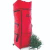 60" Red Xxl Christmas Tree Expandable Storage Duffel Bag
