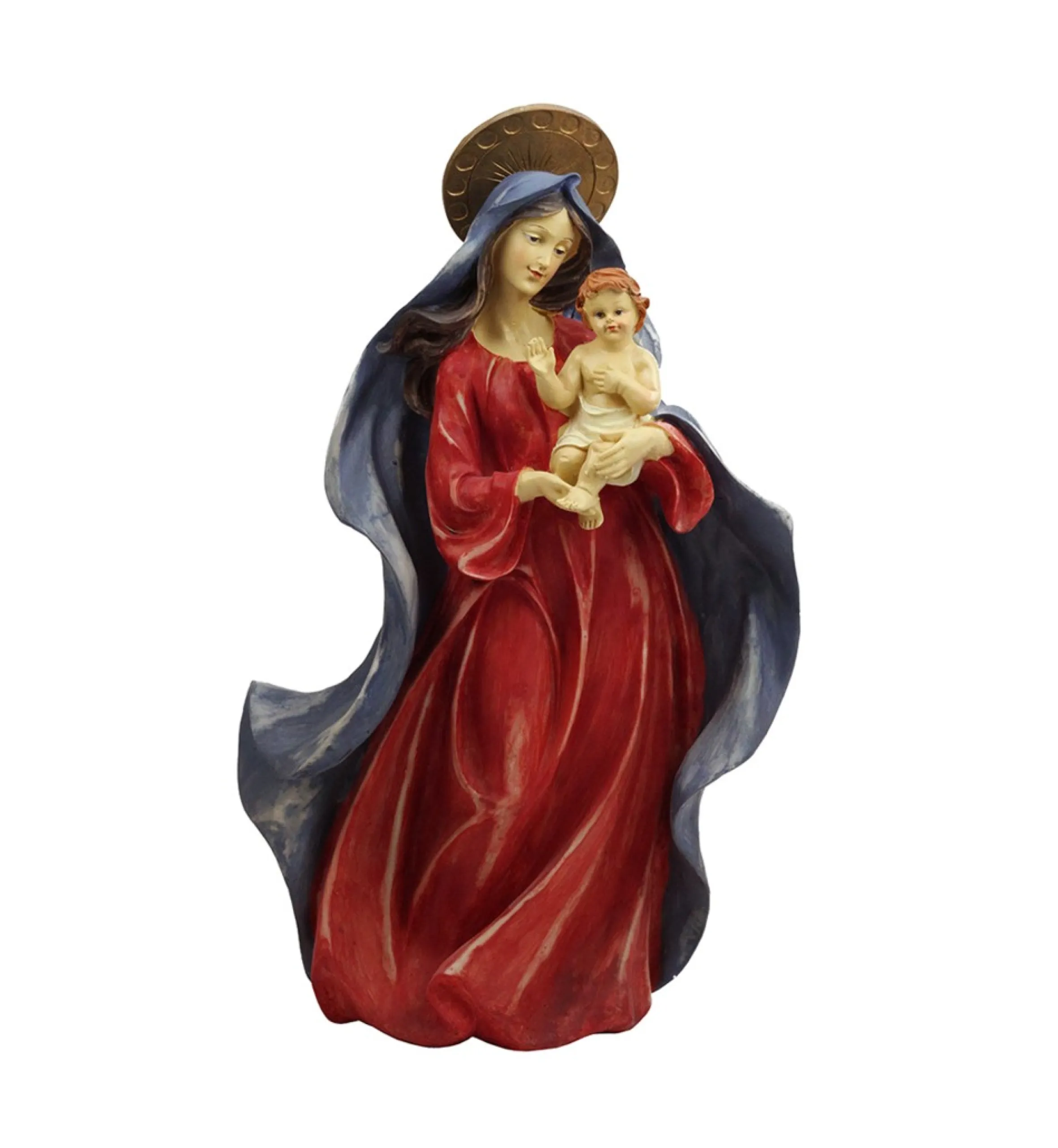 18.5" Religious Virgin Mary With Baby Jesus Christmas Nativity Figure