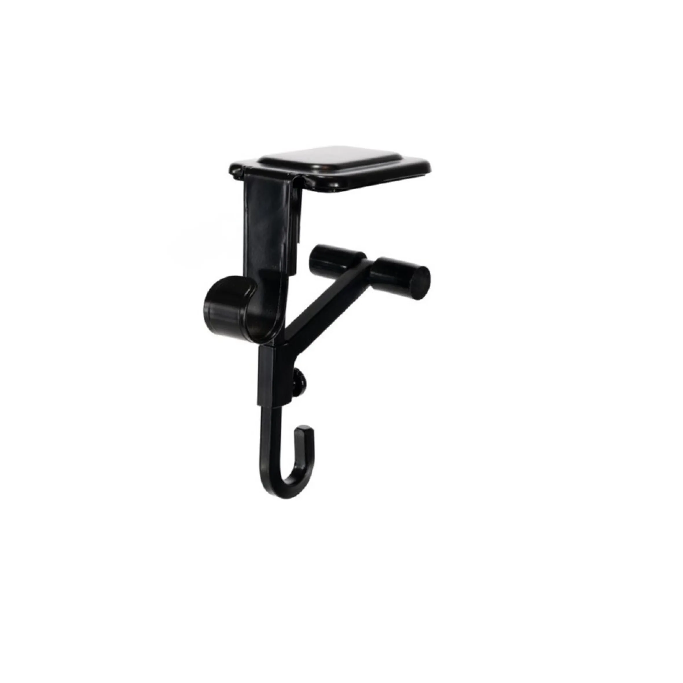 Set Of 2 Black Mantle Garland And Stocking Hanger 6.5"