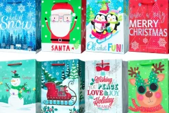 Set Of 672 Christmas Gift Bags With Spinner Retail Rack