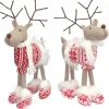 Set Of 2 Christmas Good Cheer Standing Reindeer Plushies 16"