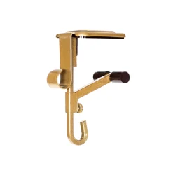 Set Of 2 Gold Mantle Garland And Stocking Hanger 6.5"