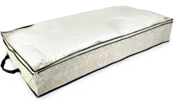 Set Of 2 Gray Damask Patterned Soft Storage Bins With Zipper Closure 40