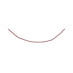 Set Of 2 Red Cranberry String Christmas Garlands 6' X 0.5"
