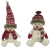 Set Of 2 Snow Buds Christmas Plush Figurines 20"