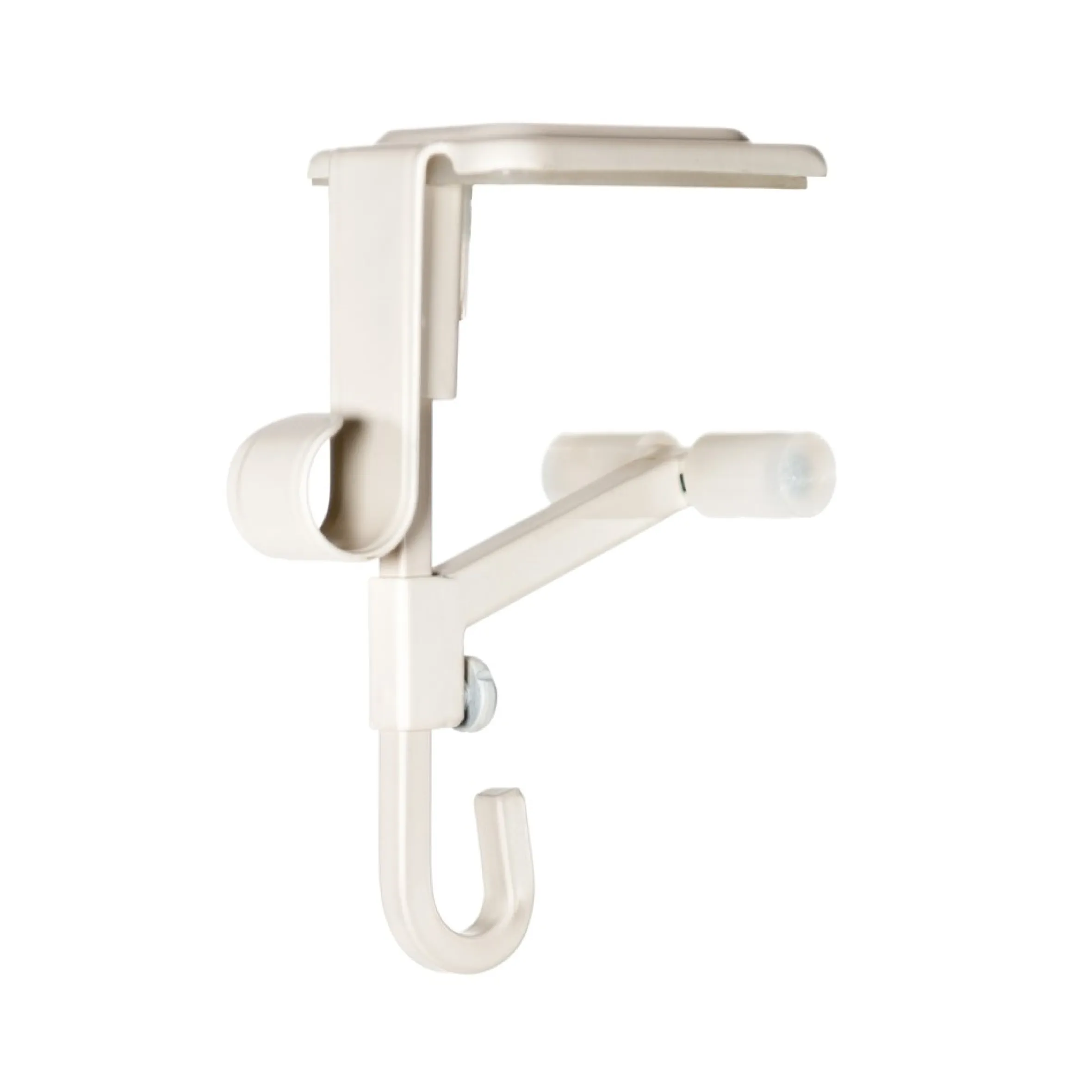 Set Of 2 White Christmas Mantle Garland And Stocking Hanger 6.50"