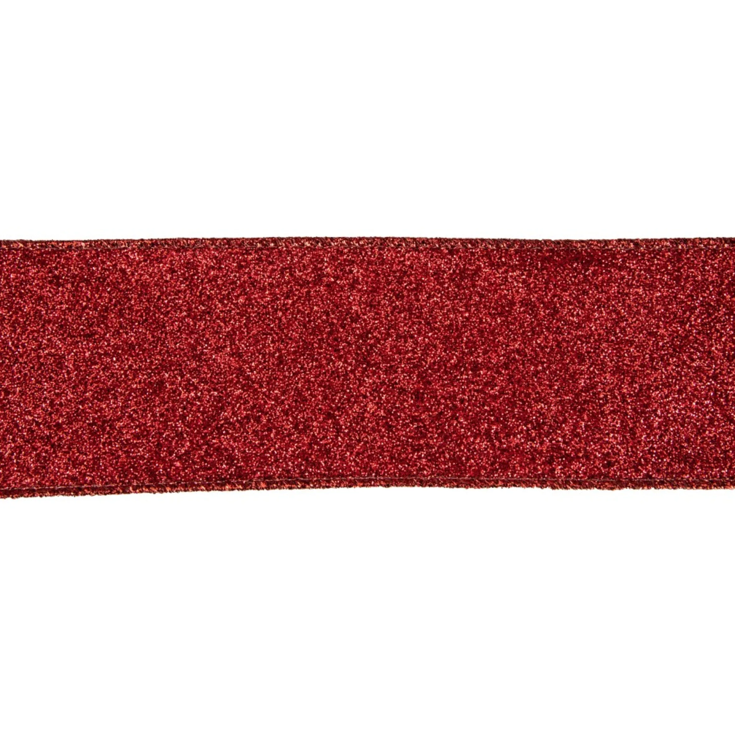 Shimmering Red Solid Christmas Wired Craft Ribbon 2.5" X 16 Yards