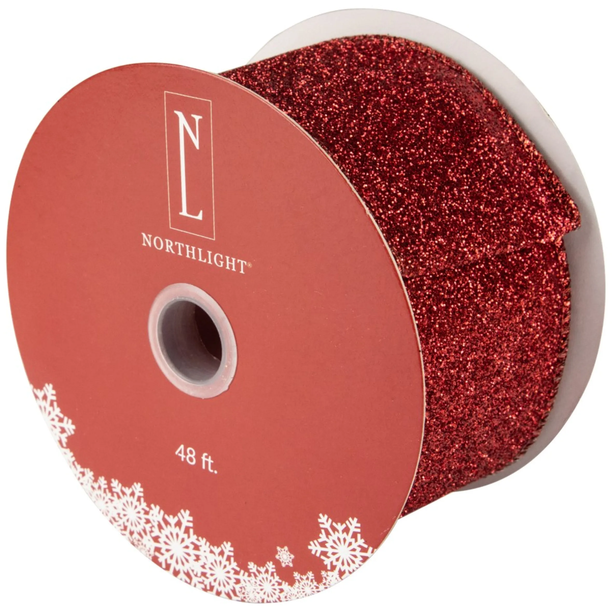 Shimmering Red Solid Christmas Wired Craft Ribbon 2.5" X 16 Yards