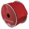 Shimmering Red Wired Christmas Craft Ribbon 2.5" X 10 Yards
