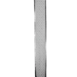 Shimmering Silver Diamond Christmas Wired Craft Ribbon 2.5" X 10 Yards