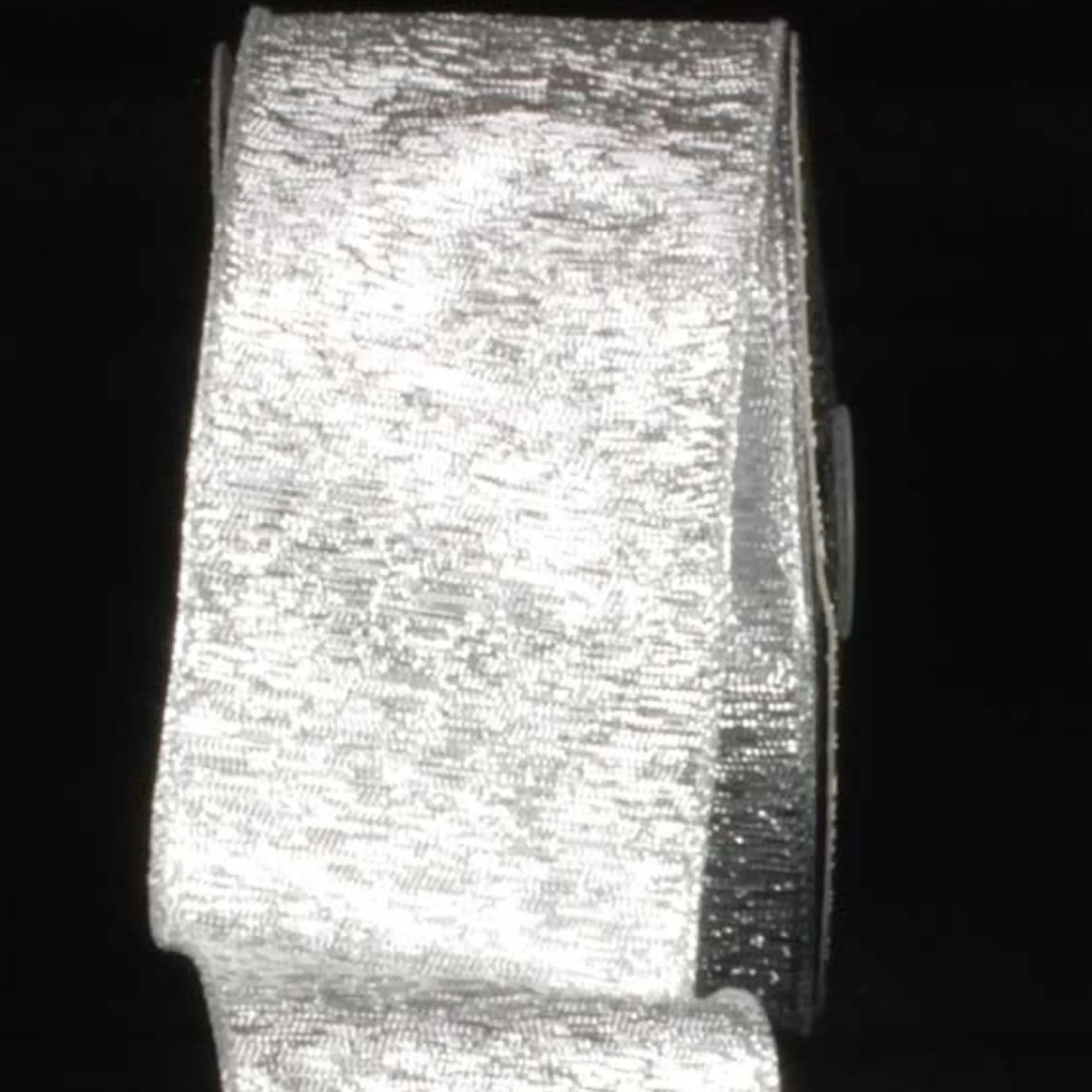 Shimmering Silver Wired Craft Ribbon 3" X 20 Yards