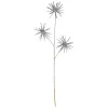 24" Shiny Silver Glitter Starburst Artificial Christmas Spray