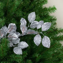 29.5" Silver Artificial Floral Decorative Spray