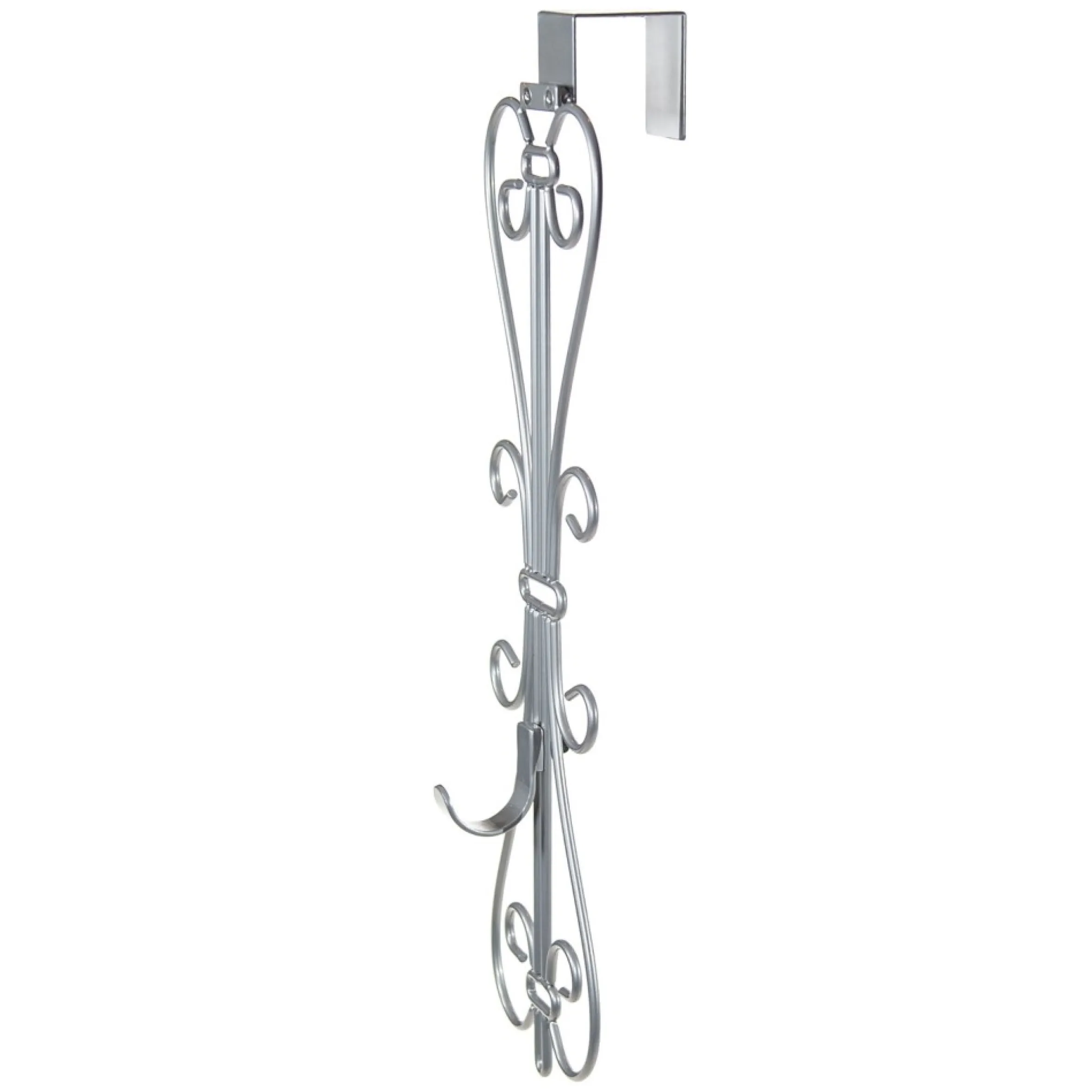 19.5" Silver Decorative Adjustable Wreath Hanger