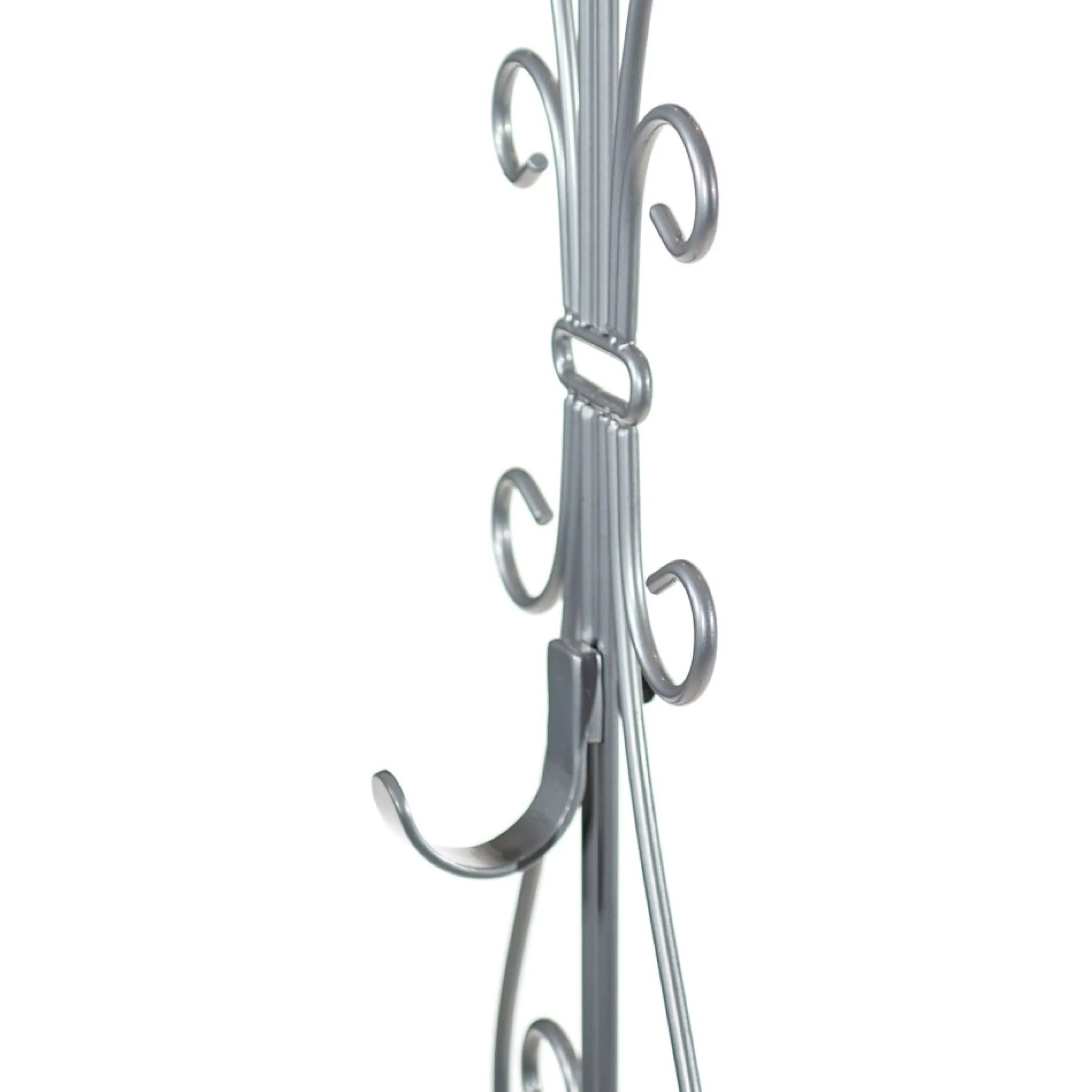 19.5" Silver Decorative Adjustable Wreath Hanger
