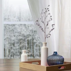 30" Silver Glittered Artifcal Christmas Twig Spray