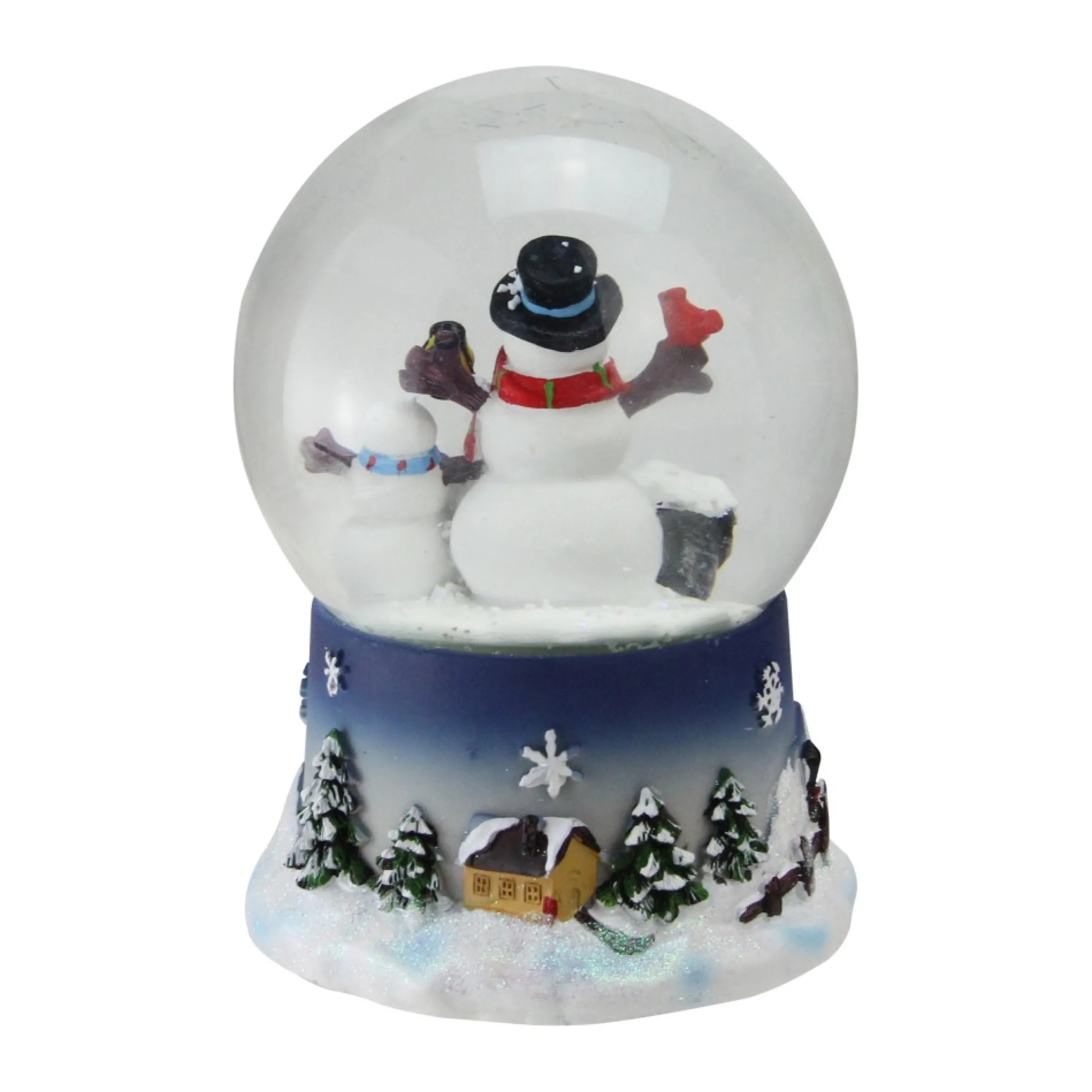 7" Snowman Family Musical Christmas Snow Globe