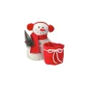 9.5" Snowman In Earmuffs With Pot Holder Christmas Plush Figure
