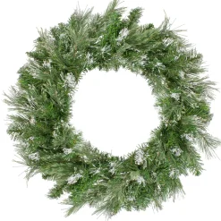 Snow Mountain Pine Artificial Christmas Wreath - 24 Inch, Unlit
