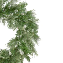 Snow Mountain Pine Artificial Christmas Wreath - 24 Inch, Unlit